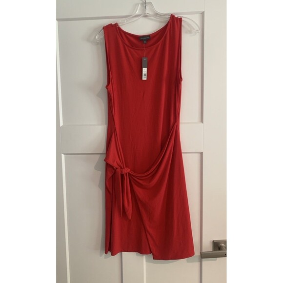 The Limited Dresses & Skirts - The Limited Red Sleeveless Knee Length Wrap Tie Dress  Women’s Size Large NWT